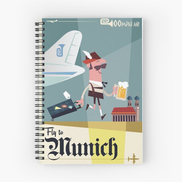 Artikelvorschau, Flieg nach ... München Reiseplakat entworfen und verkauft von Gary Godel.
