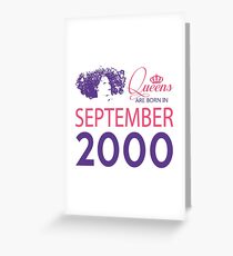 It's My Birthday 18. Made In September 2000. 2000 Gift Ideas. Greeting Card