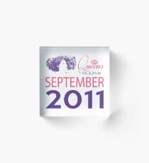 It's My Birthday 7. Made In September 2011. 2011 Gift Ideas. Acrylic Block