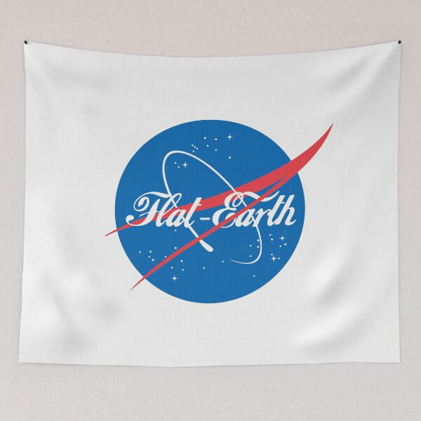 Item preview, FLAT EARTH NASA LOGO designed and sold by FrenchFactory.