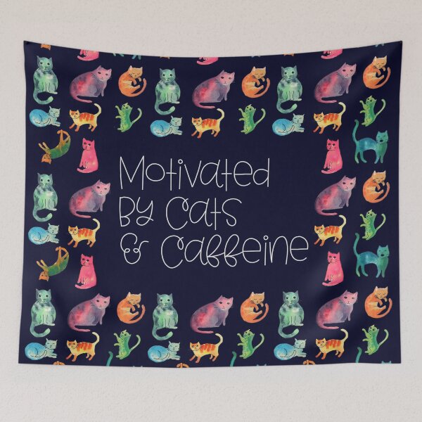 Item preview, Motivated by Cats and Caffeine designed and sold by StudioKaufmann.