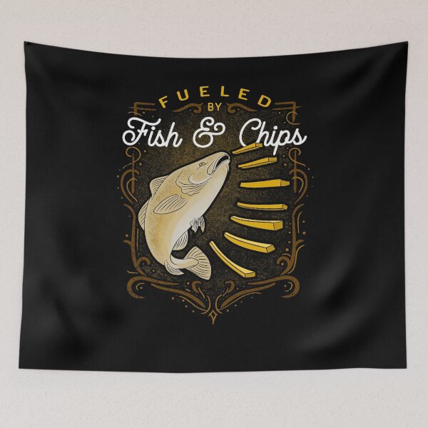 Item preview, Fueled by Fish and Chips  designed and sold by javaneka.