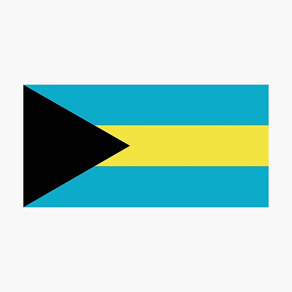 Item preview, Bahamas National Flag designed and sold by IdentiTee Studios.