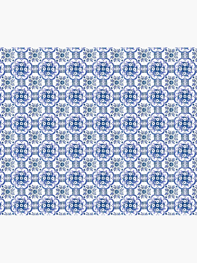 Blue Portugal tile pattern by creaschon