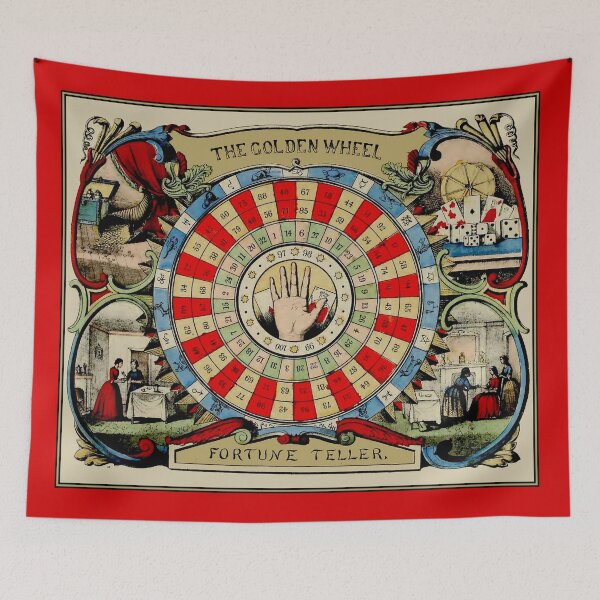 Item preview, FORTUNE TELLER ; The GOLDEN wheel 12 Links Burning River Zen designed and sold by posterbobs.