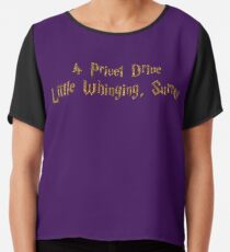Straightforward Dursley Chiffon Top