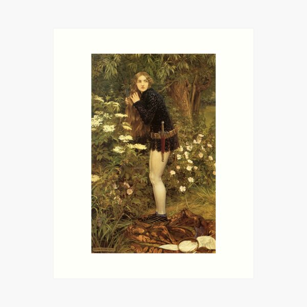Item preview, The Little Foot Page - Eleanor Fortescue-Brickdale designed and sold by forgottenbeauty.