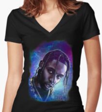 Astroworld Women's Fitted V-Neck T-Shirt