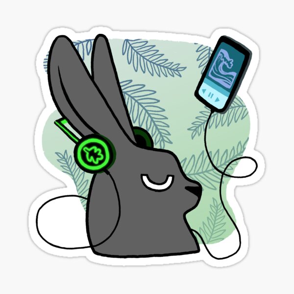 Calm Bun- Mood Bunnies Sticker