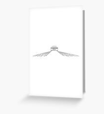 Burnout tire rubber Greeting Card