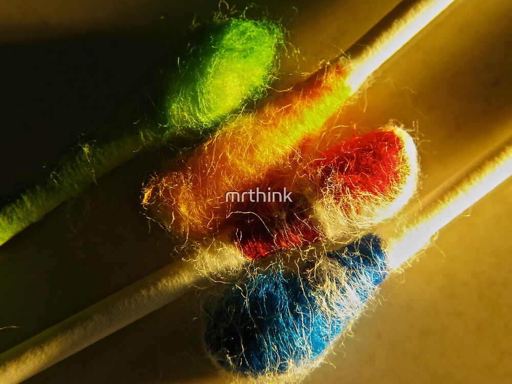 "Colored QTips" by mrthink Redbubble