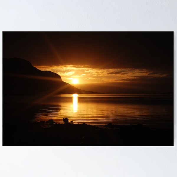 Item preview, January sunrise over the Holy Isle from Isle of Arran  designed and sold by thebigidea photography.