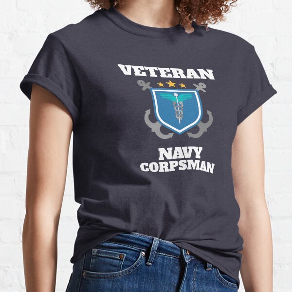 SOFFE US NAVY Hospital Corpsmen Men's Blue Cotton T-Shirt Sizes L XL 2XL NWT 