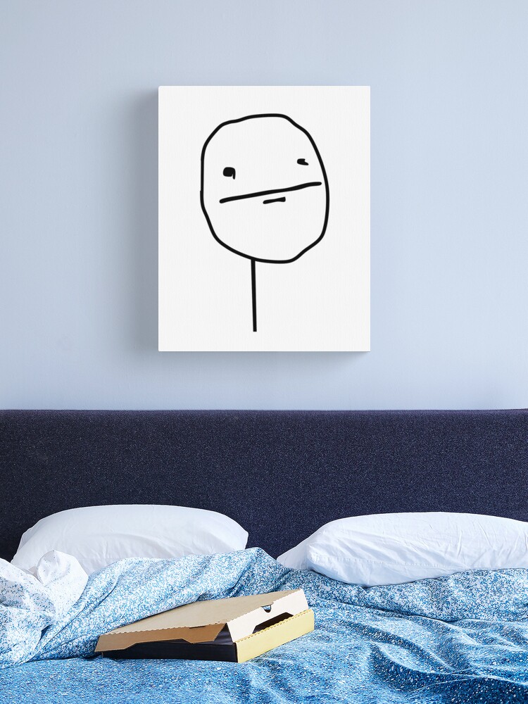 Poker Face Meme Art Board Print for Sale by Meme Economy