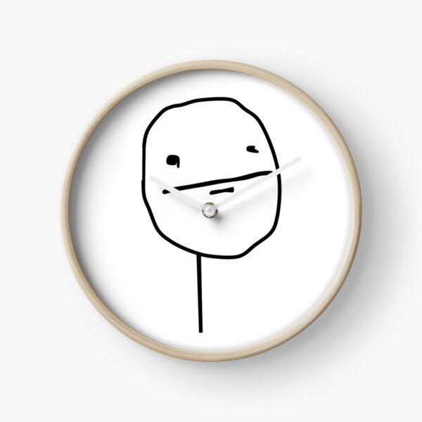 Poker Face Meme Clock