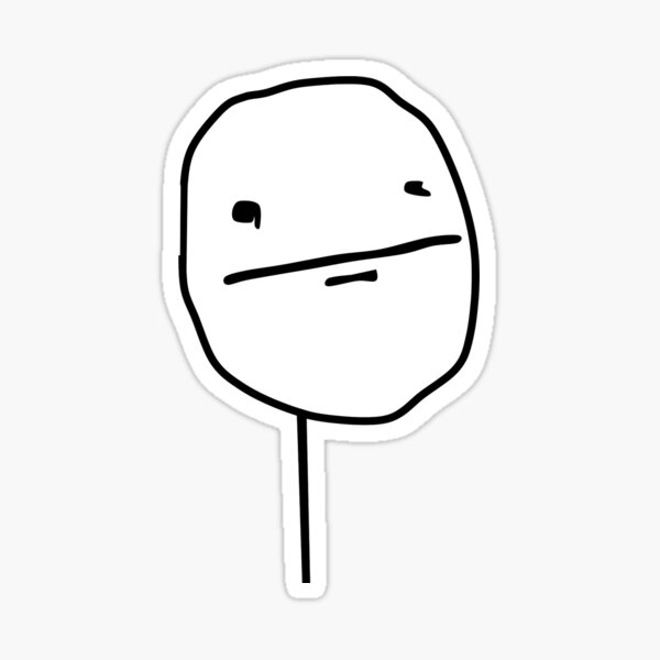 Humor Pillow Sham Stickman Meme Face Icon Looking at Computer