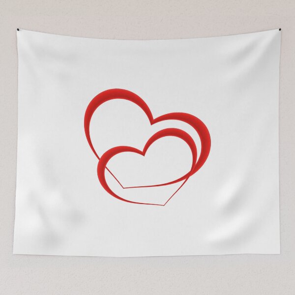 Item preview, Two red hearts intertwined designed and sold by RosNapier.