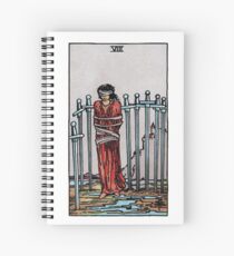 Eight of Swords Tarot Spiral Notebook