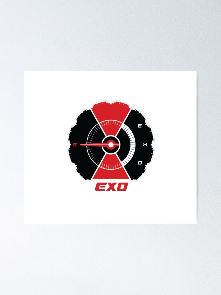 Póster «El logotipo de EXO Don & # 39; t Mess Up My Tempo» de nurfzr |  Redbubble