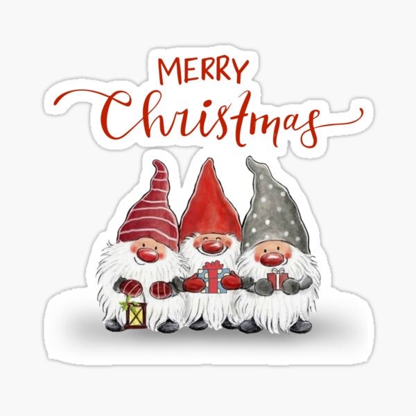 Christmas Gnome Stickers Redbubble - christmas roblox stickers redbubble