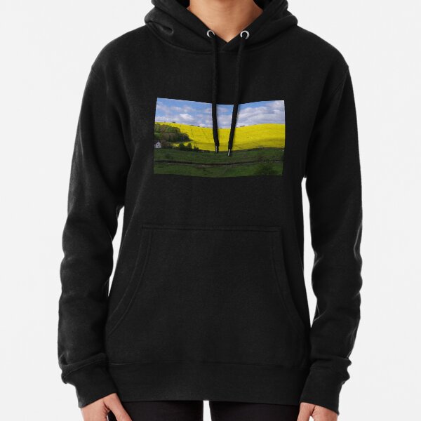 Rapeseed field in Wiltshire Pullover Hoodie