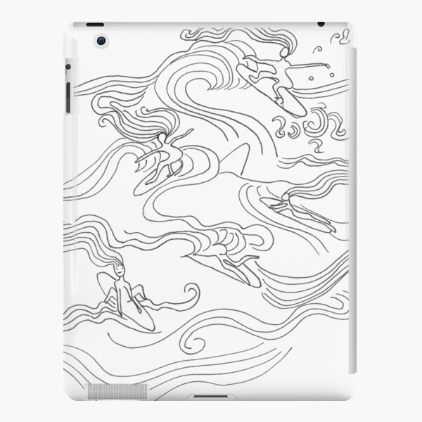 Ladies surfer iPad Snap Case