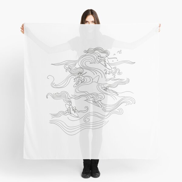 Ladies surfer Scarf