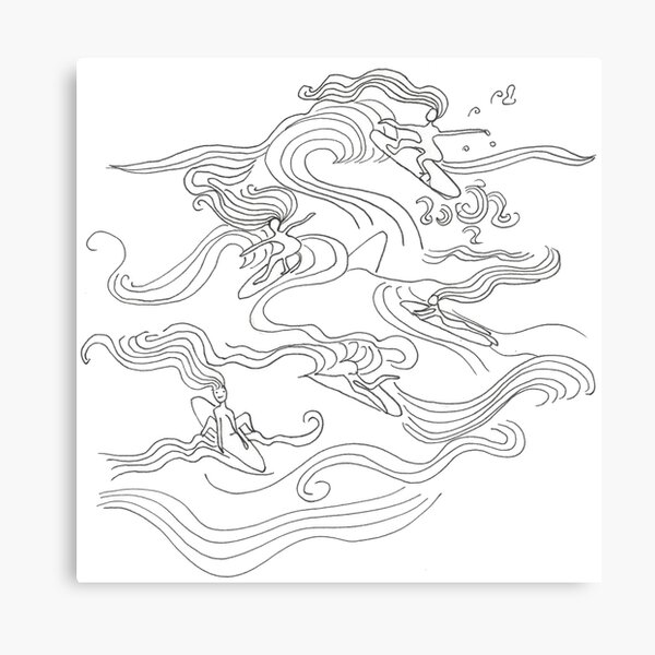 Ladies surfer Canvas Print