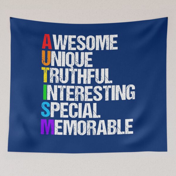 Item preview, Beautiful Autism Pride Word Poem designed and sold by Epic Love Designs.