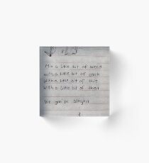 xxxtentacion Acrylic Block
