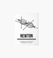 Lámina de exposición NEWTON - Colección de matemáticos