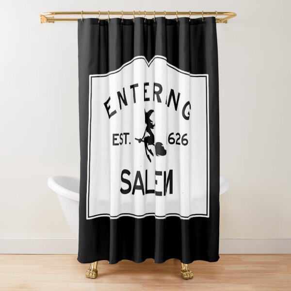 Entering Salem Massachusetts - Commonwealth of Massachusetts Sign - The City of Witches Shower Curtain