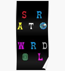Astroworld stacked and diagonal Poster
