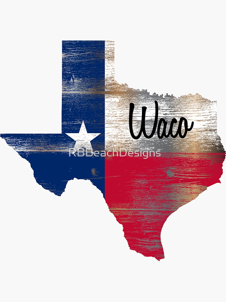 "Waco Texas" Sticker by RBBeachDesigns Redbubble