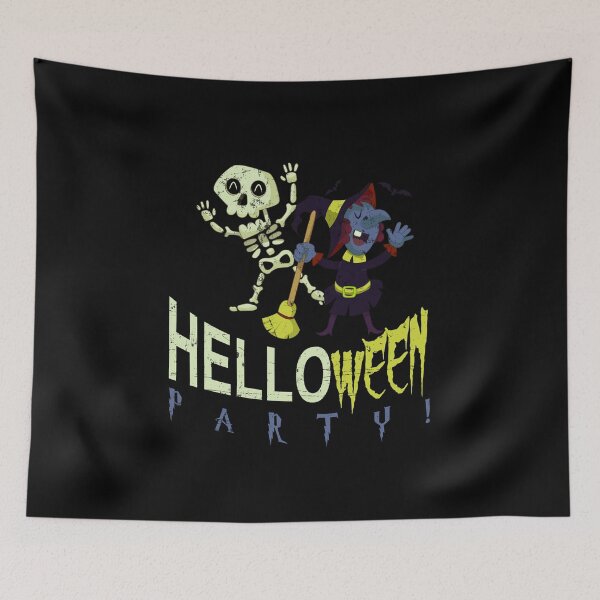 Item preview, Halloween Party Witch And Skeleton Gift designed and sold by dtino.