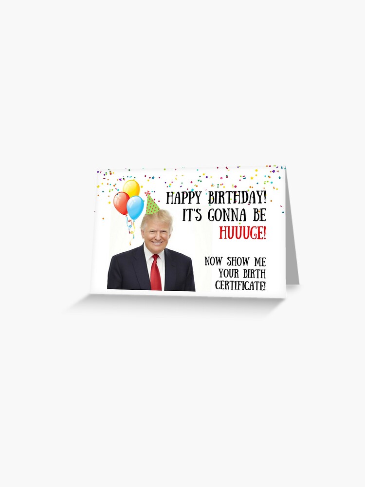 Donald Trump Christmas Greeting Card and Gifts, Willow Days | Greeting Card