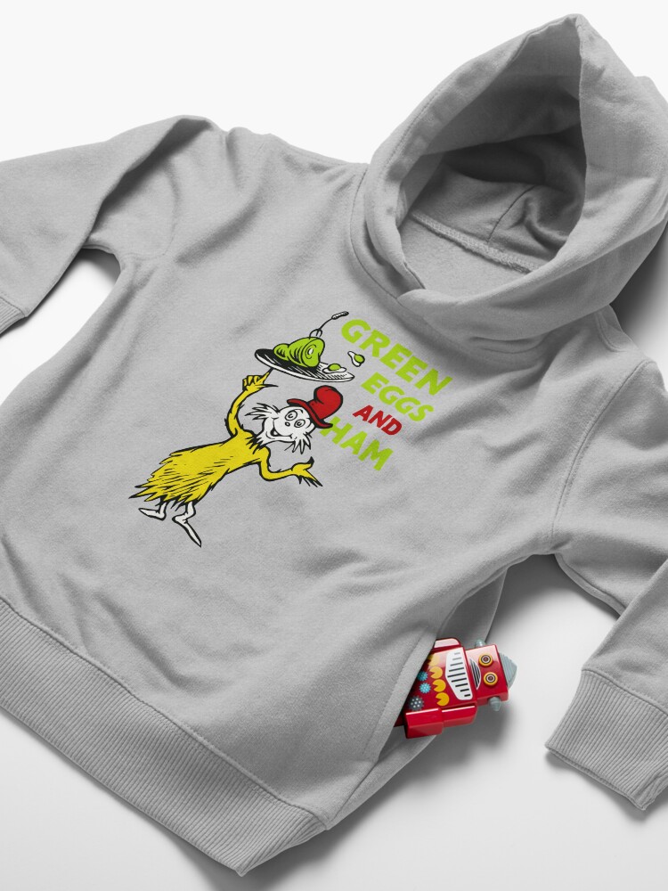 Alternate view of Green egg and ham Toddler Pullover Hoodie