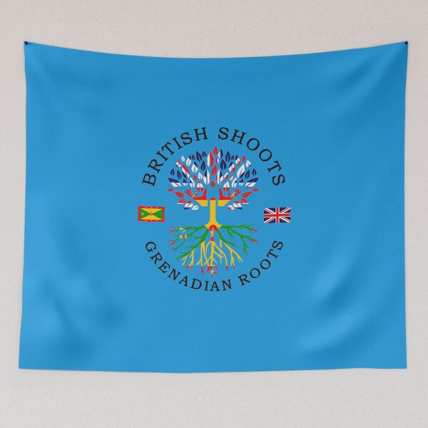 Item preview, Grenadian Roots - British Shoots - Dark Text designed and sold by 4wordsmovement.