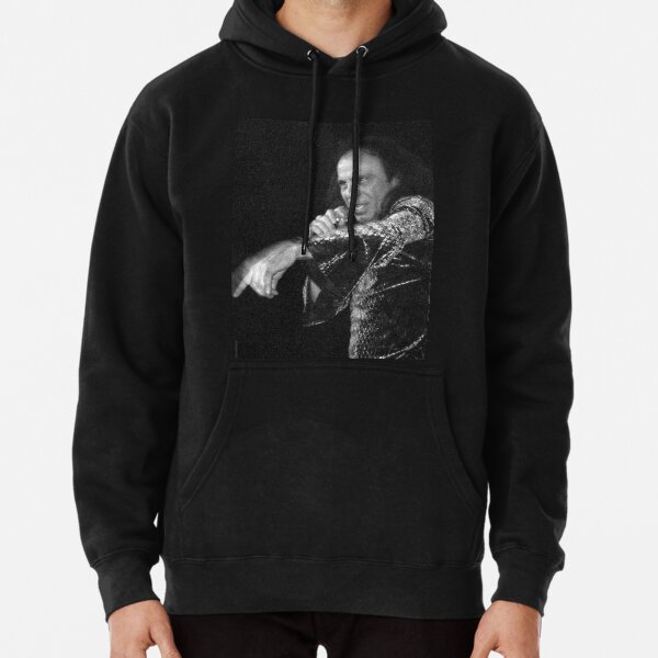 FOREVER LONG LIVE ROCK VINTAGE STAR ROLL MUSIC Mens Charcoal Hoodie