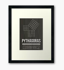 PYTHAGORAS - Mathematicians Collection Framed Print