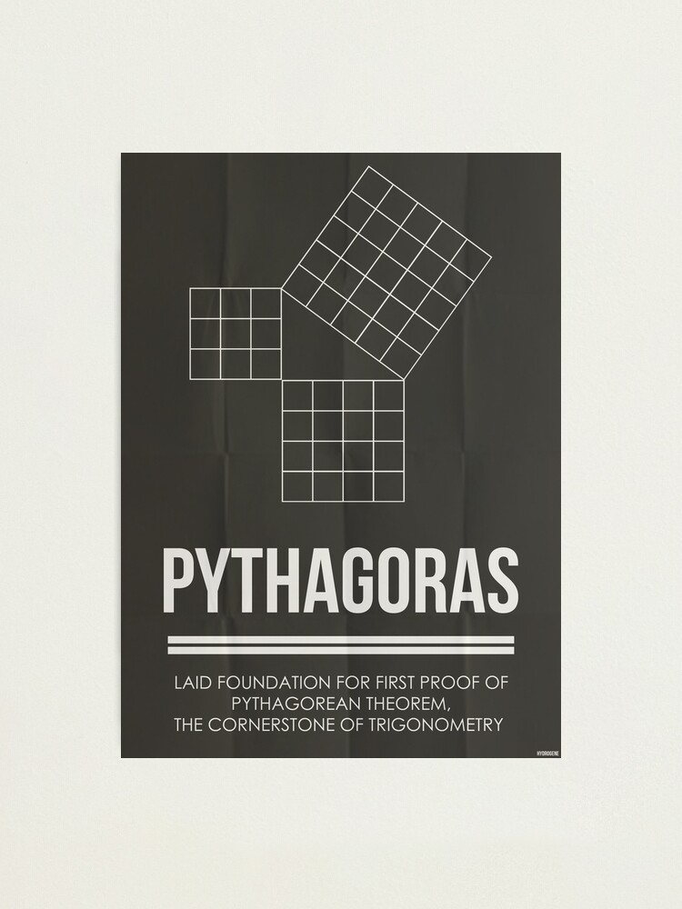 Alternate view of PYTHAGORAS - Mathematicians Collection Photographic Print