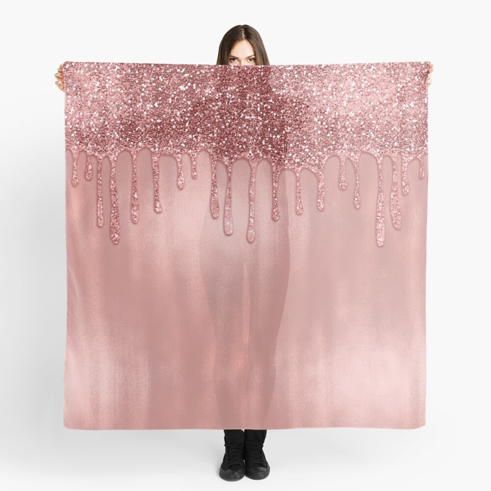 "Dripping in Rose Gold" Scarf by Christyne Redbubble