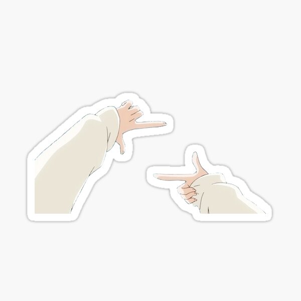 Hands Aesthetic Anime Stickers Redbubble