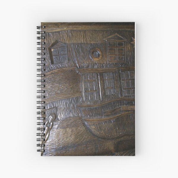 Wood panel in HMS Unicorn Spiral Notebook