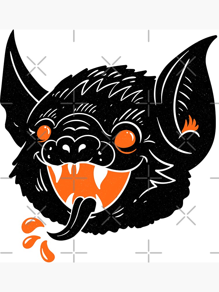 Thumbnail 3 of 3, Magnet, Vintage Bat Halloween designed and sold by SPOOKYSWAG.