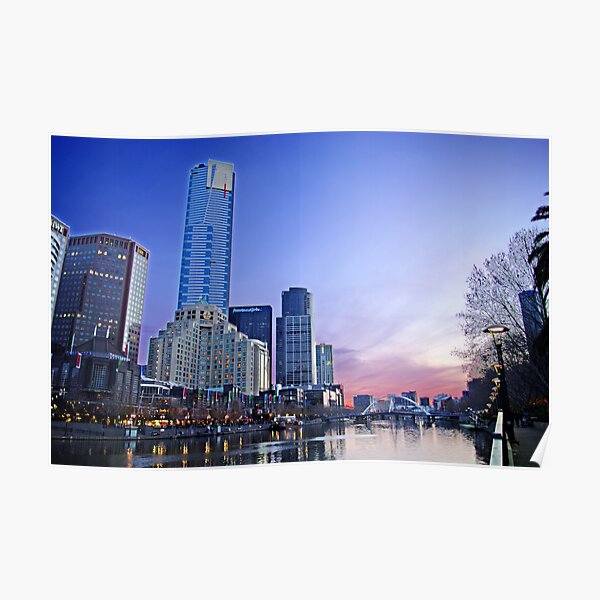 Melbourne Skyline Poster