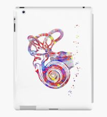 Ear anatomy, Inner ear, Cochlea Histology, Vestibular System Structure, Audiology iPad Case/Skin