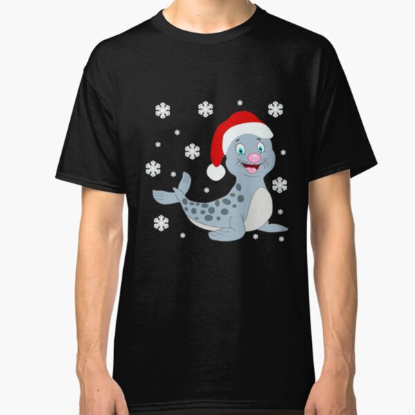Weihnachts Baby Robbe Santa Claus Classic T-Shirt