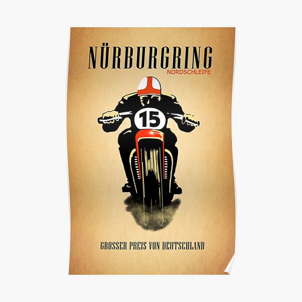 Weinlese Nürburgring Nordschleife Poster