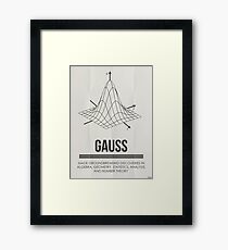 Lámina enmarcada GAUSS - Colección de matemáticos